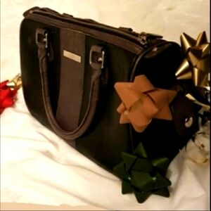 Vintage Jackie Smith Argentina Calf Skin Leather Bag Satchel Handbag Purse